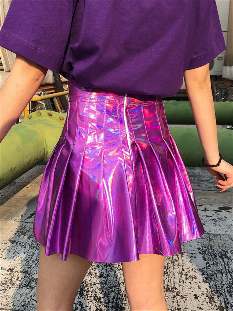 Holographic Purple Skirt