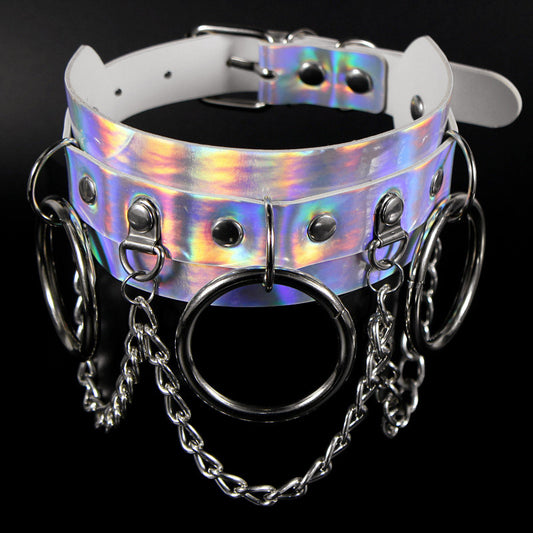 Holographic Ringed Chain Collar