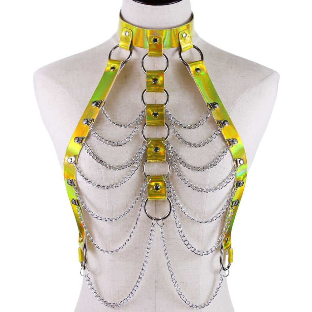 Holographic Chain Yellow Harness