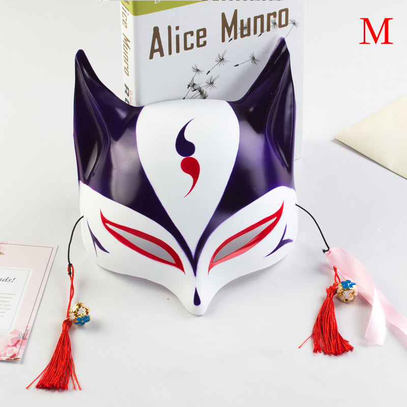 Kitsune Japanese Mask Purple And Red