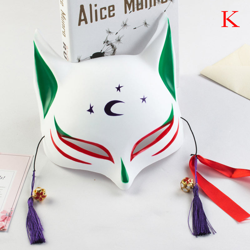 Kitsune Japanese Mask Green