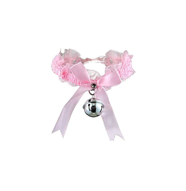 Ruffled Bell Pink Choker