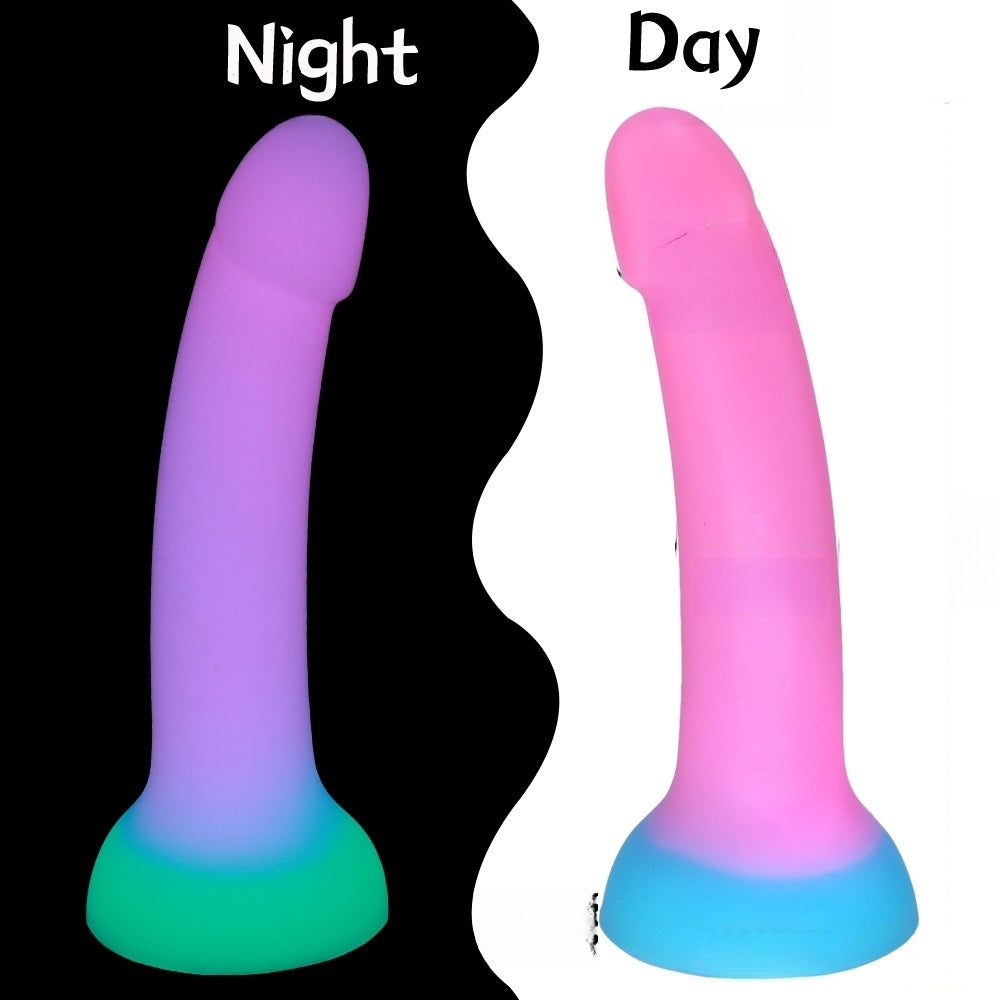 Glow in the Dark Purple and Blue Dildo
