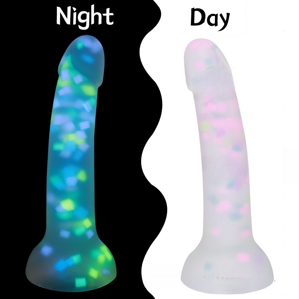 Glow in the Dark Confetti Dildo