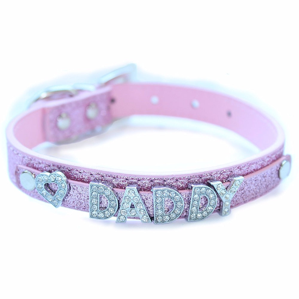 Love Daddy Collar Pink