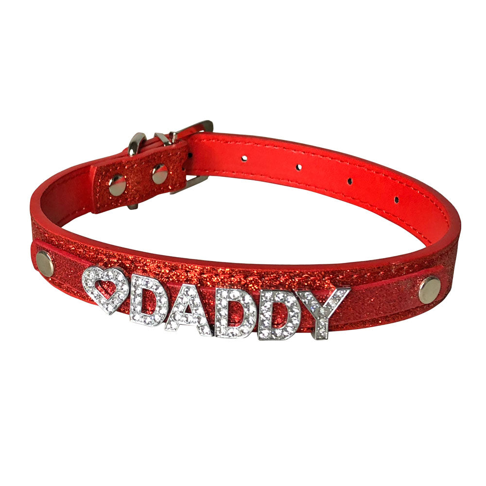 Love Daddy Collar Red