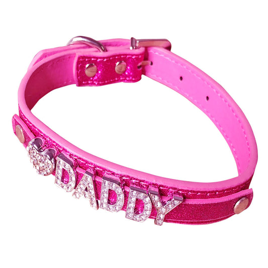 Love Daddy Collar Red Rose
