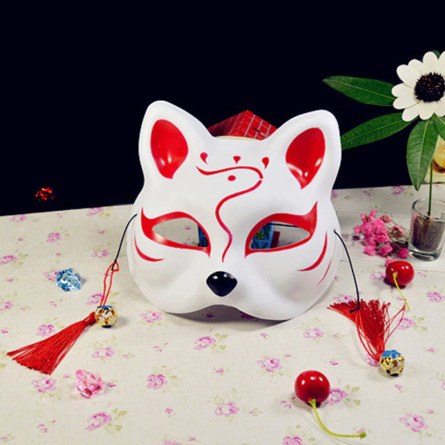 Japanese Cat Red Mask