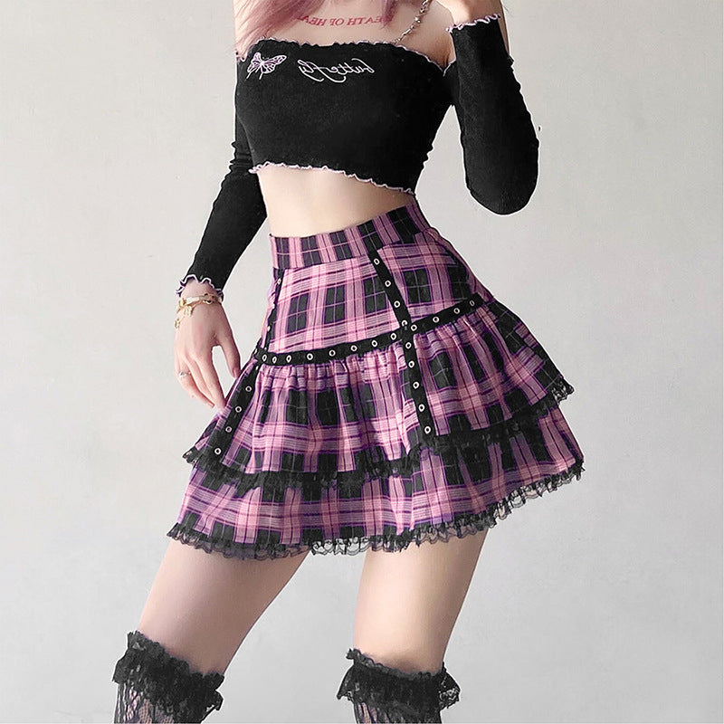 Pastel Goth School Girl Skirt