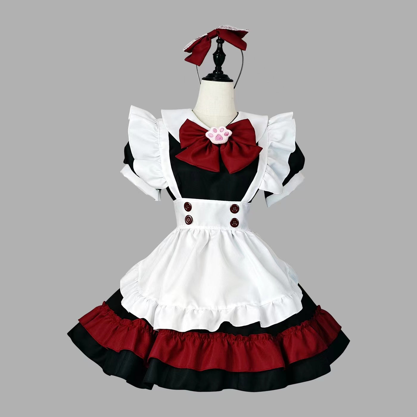 Red Puppy Maid Dress