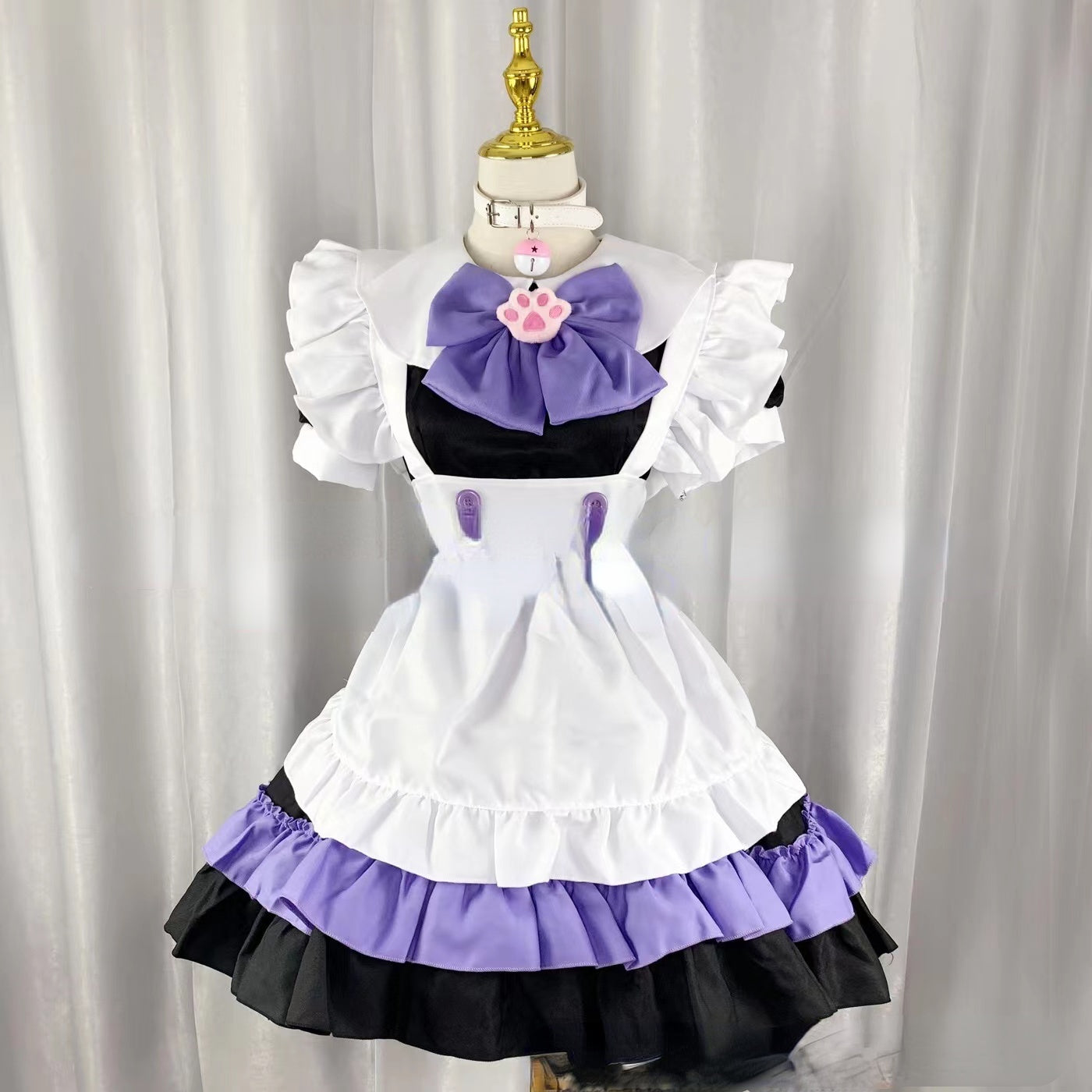 Purple Puppy Maid Dress