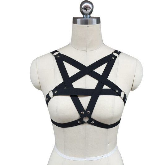 Black Pentagram Ring Harness