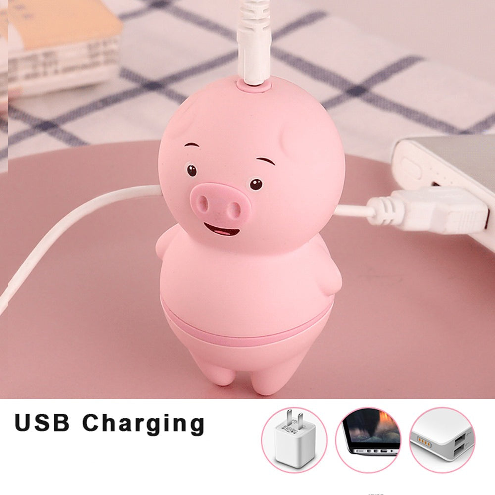 Cute Pig Vibrator USB Charging Details