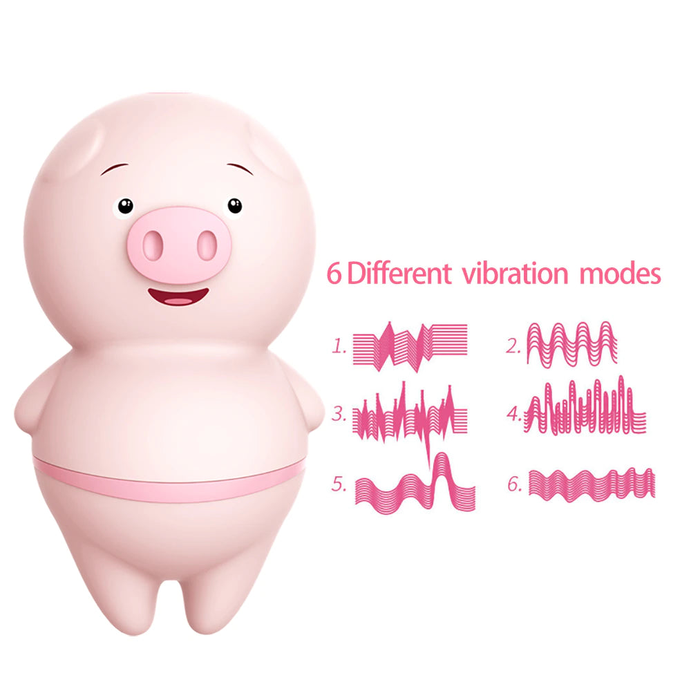 Cute Pig Vibrator Vibration Modes