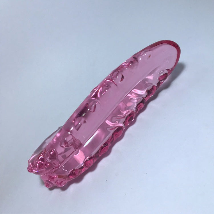 Pink Tentacle Glass Wand Down View