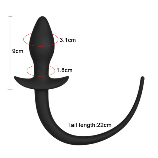 Silicone Puppy Tail Butt Plug Measurements