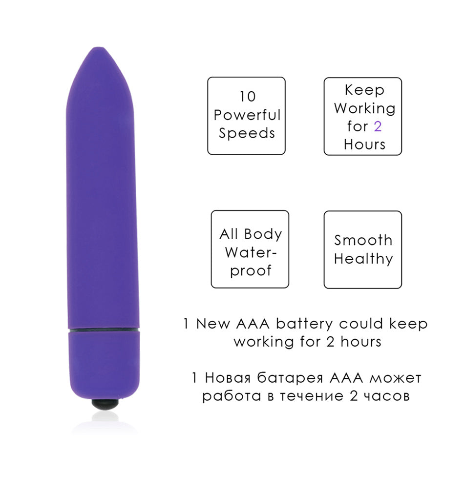 Purple Bullet Vibrator Vibration Modes