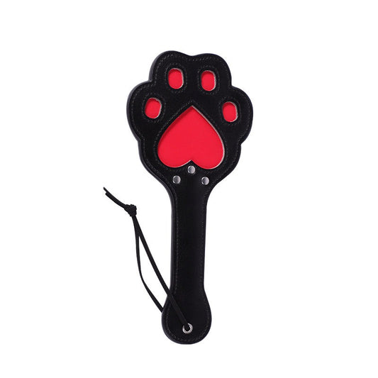 Red & Black Paw Paddle Front Side
