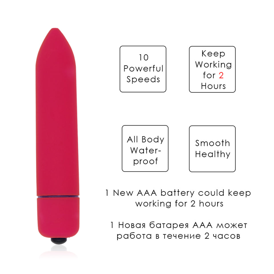 Red Bullet Vibrator Details