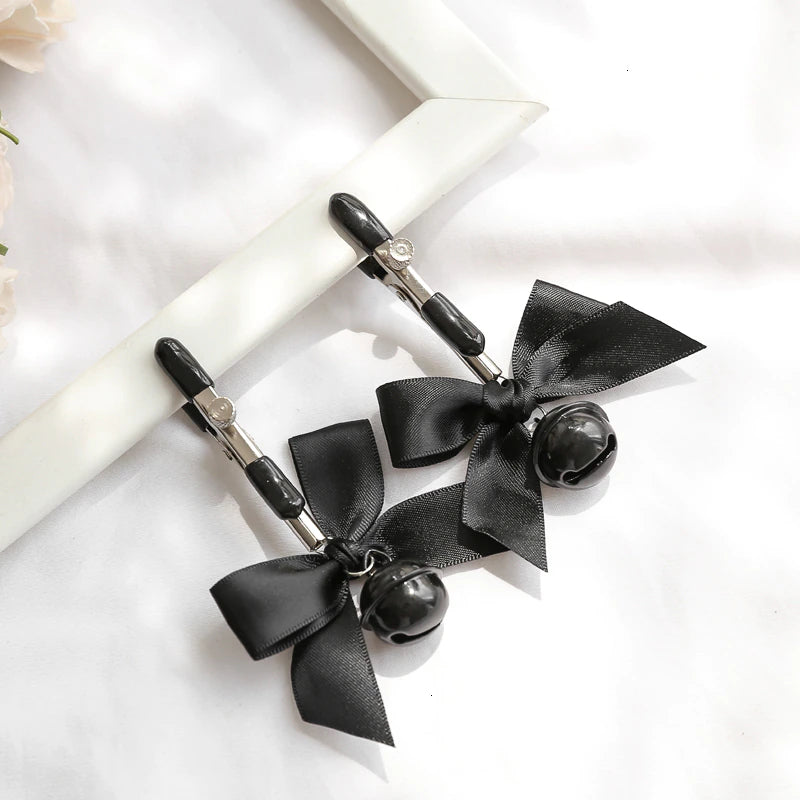 Black Ribbon Nipple Clamp 