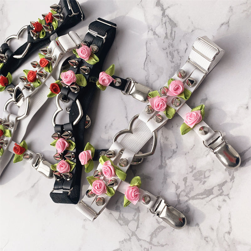 Rose Garter Belt Set Overview