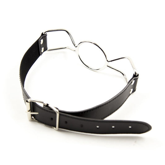 Metal Spider Gag In Leather Strap Back Side