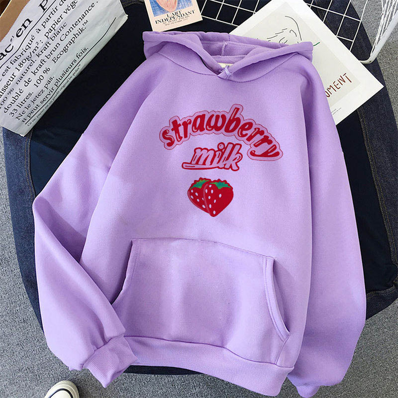Purple Strawberry Milk Hoodie