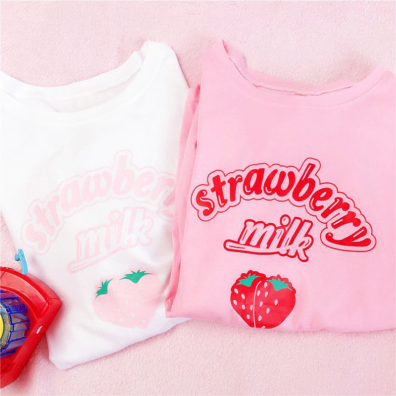 Strawberry Milk Tee Set