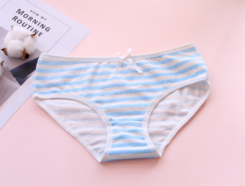 Blue Striped Panties