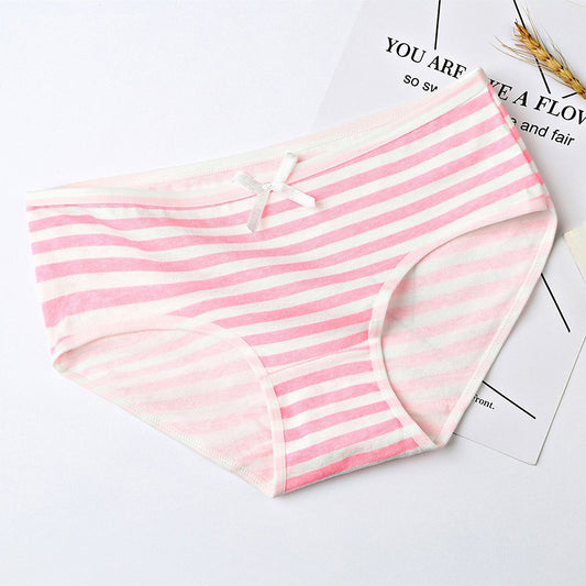 Pink Striped Panties