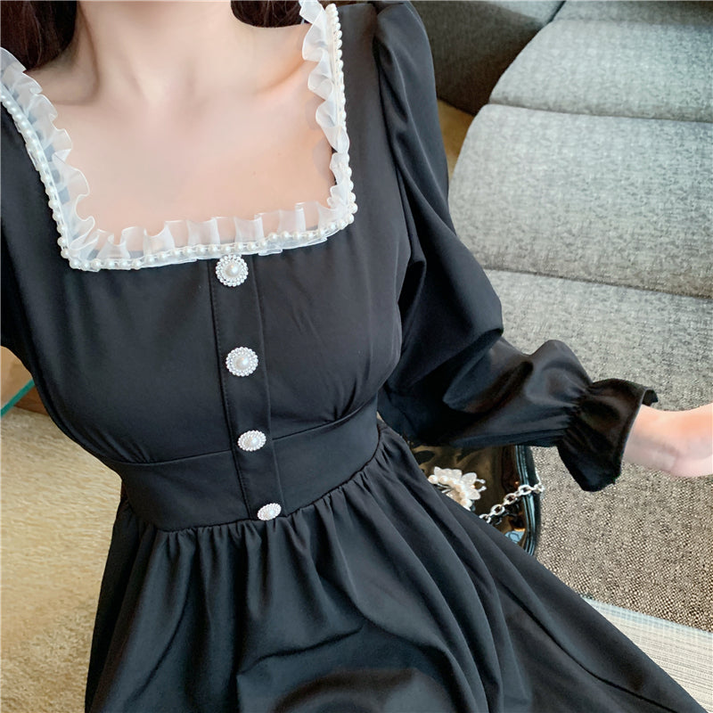 Black Summer Dress Close Up