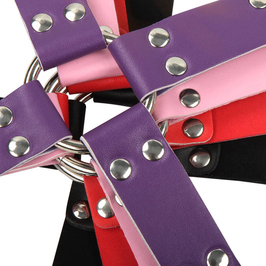 Leather Bondage Crossbelt Close Up