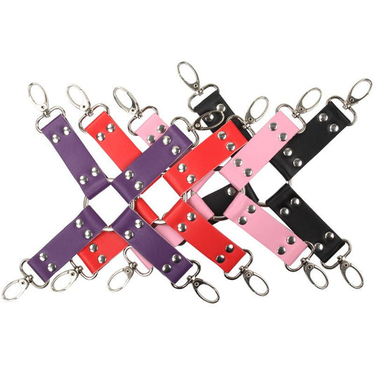 Leather Bondage Crossbelt Set