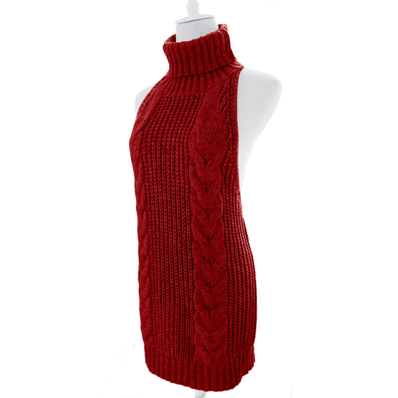 Virgin Killer Red Sweater Dress