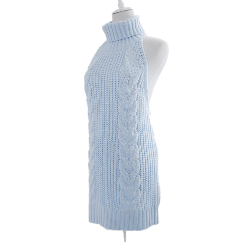 Virgin Killer Blue Sweater Dress