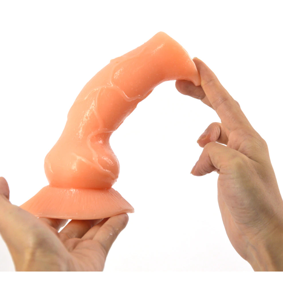Hand Bending Wolf Silicone Dildo 