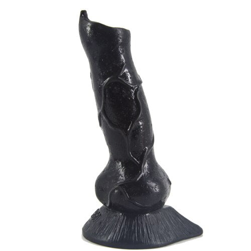 Wolf Silicone Black Dildo 