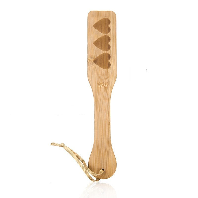 Heart Engraved Wooden Paddle
