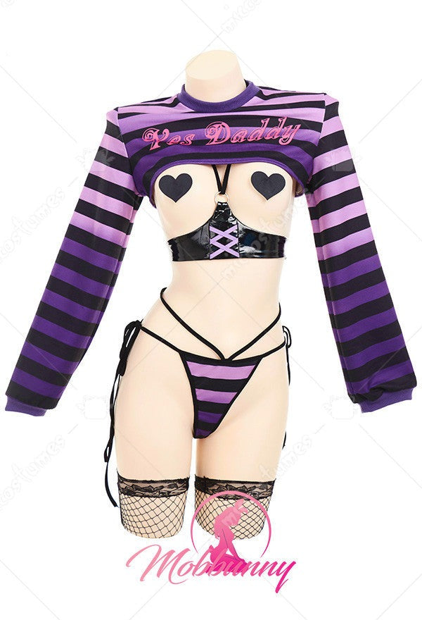 Yes Daddy Goth Rainbow Lingerie