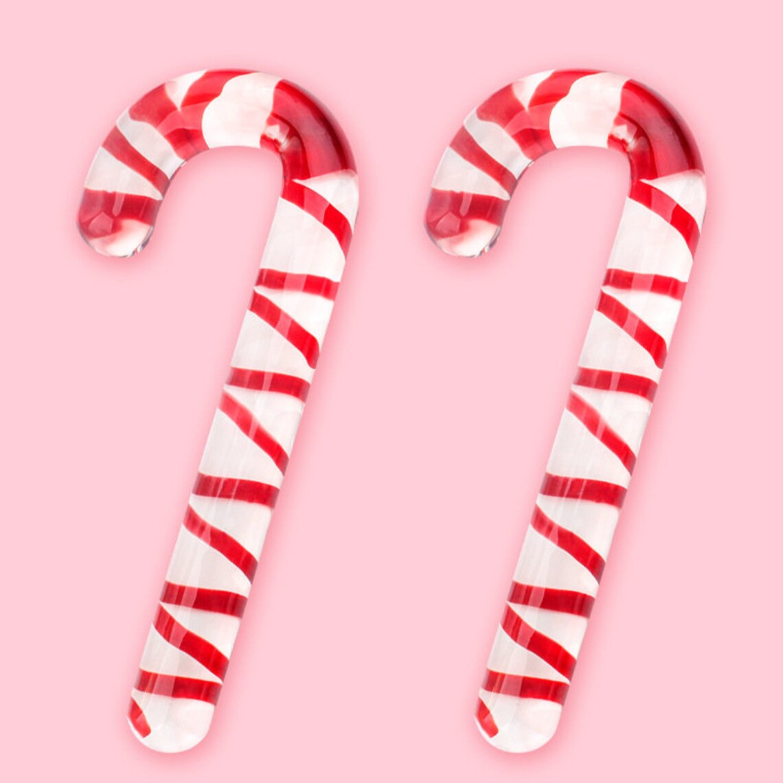 Candy Cane Glass Wand