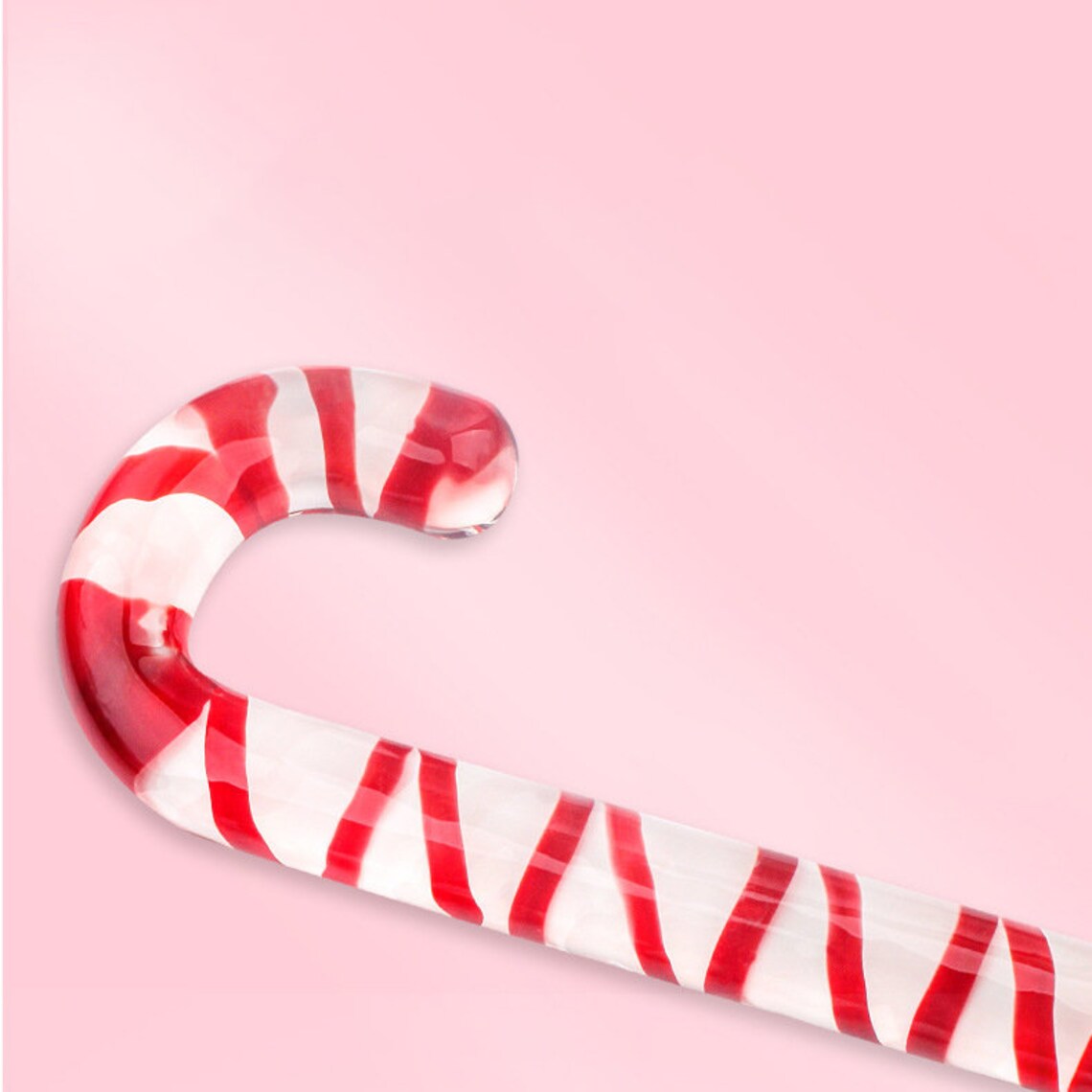 Candy Cane Glass Wand