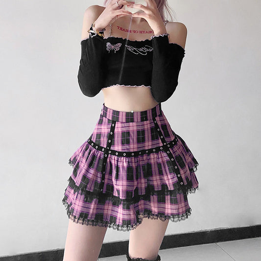 Pastel Goth School Girl Skirt