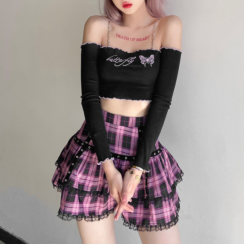 Pastel Goth School Girl Skirt