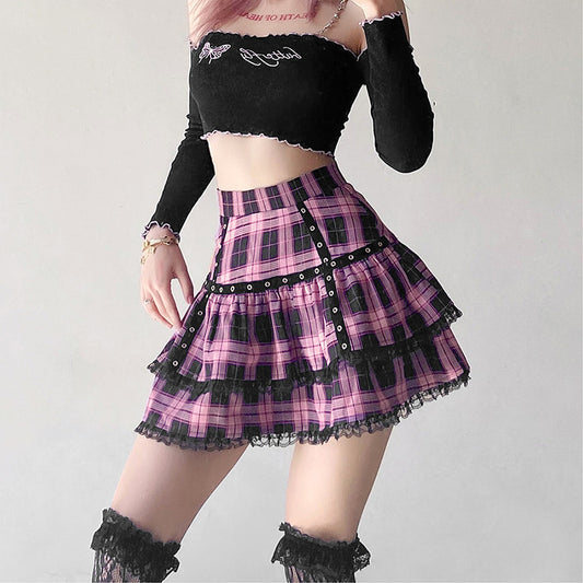 Pastel Goth School Girl Skirt